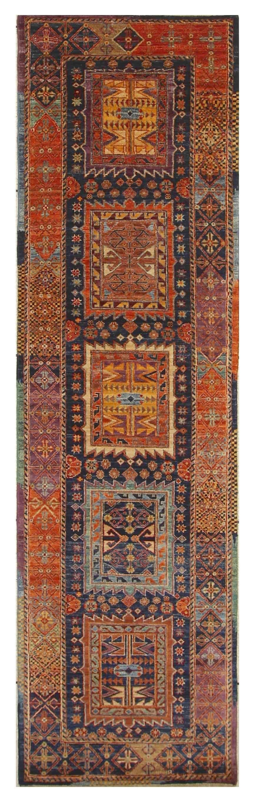 Runner Caucasian Traditional Rug