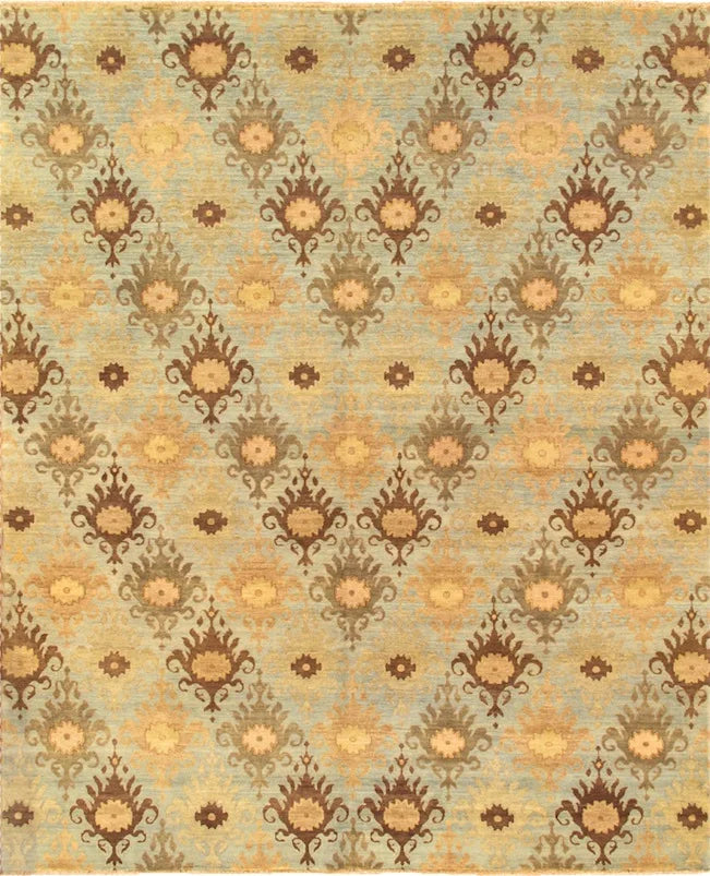 5x8 Ikat Indian Transitional Rug