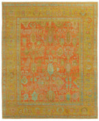 9x12 Oushak Turkish Tribal Rug