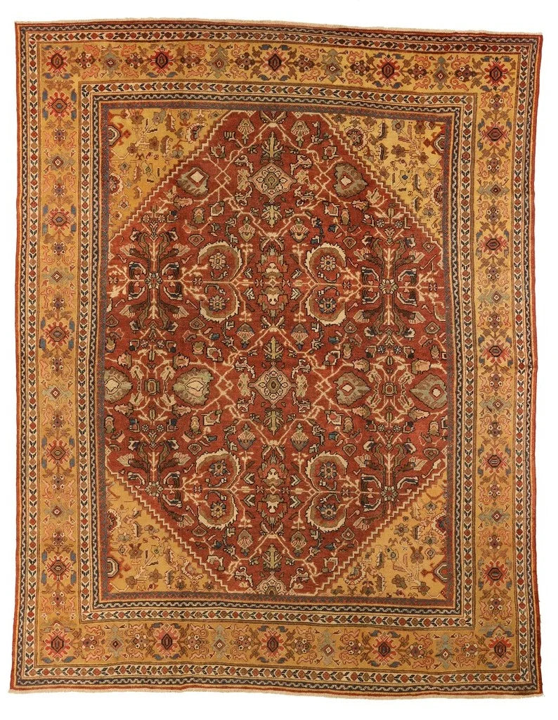 10x14 Sultanabad Persian Antique Rug