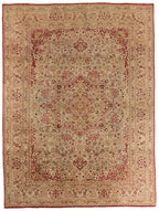10x14 Mashad Persian Antique Rug
