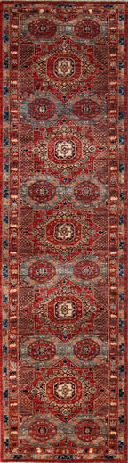 Runner Mamluk Afghan Tribal Rug