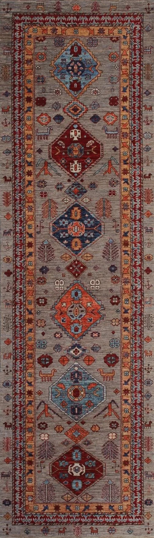 Runner Sarab Afghan Tribal Rug