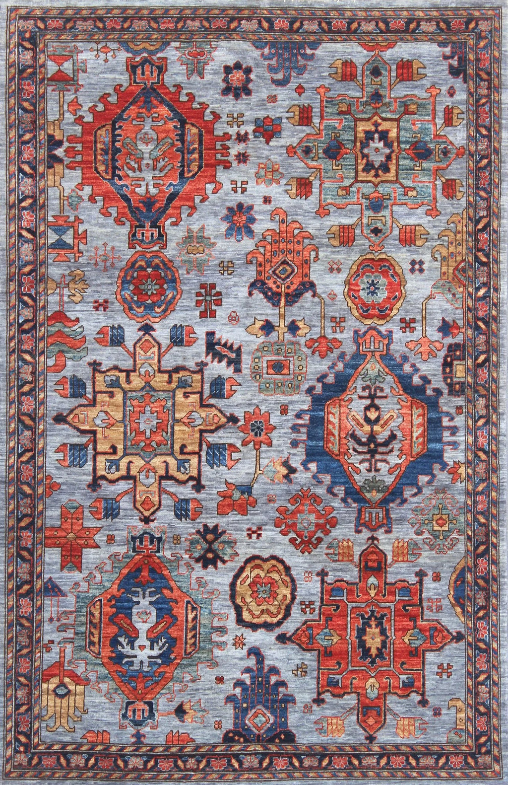 4x6 Karajeh Afghan Tribal Rug