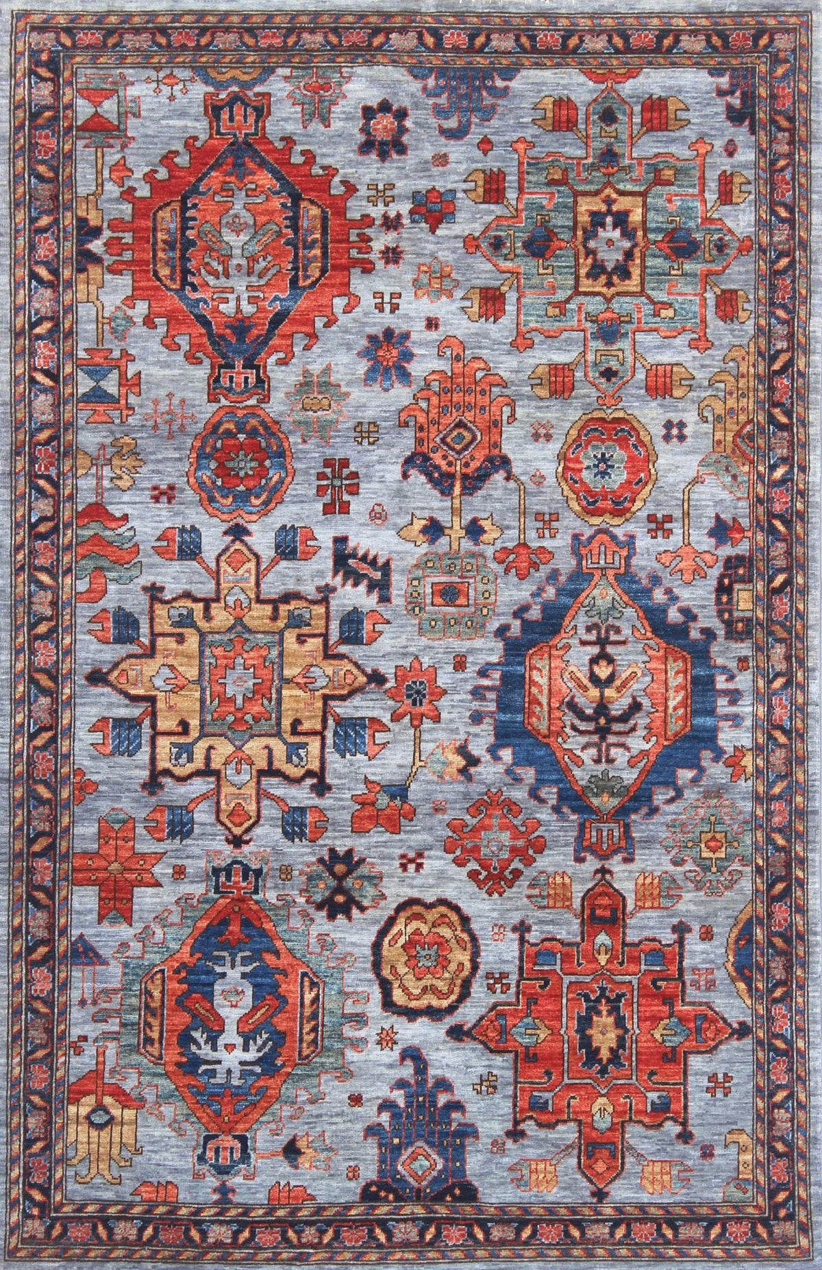 4x6 Karajeh Afghan Tribal Rug