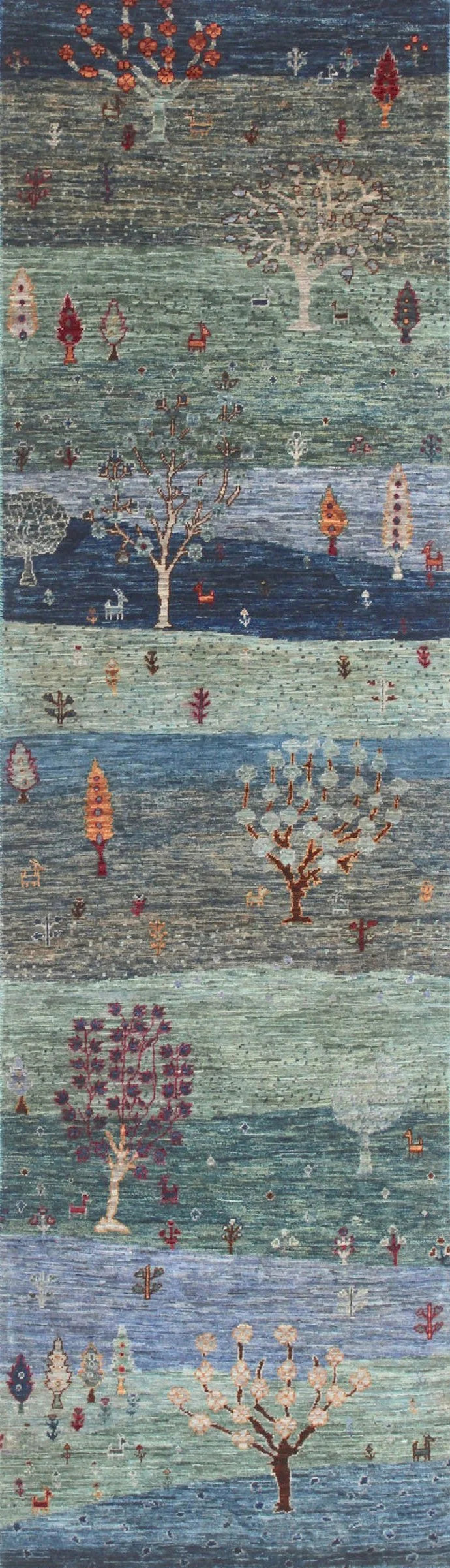 Runner Gabbeh Afghan Tribal Rug