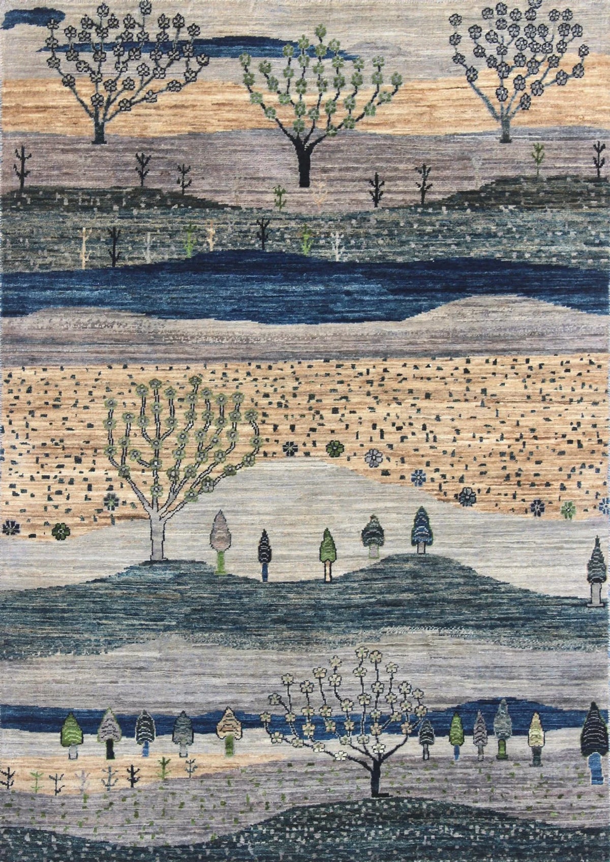4x6 Gabbeh Afghan Tribal Rug