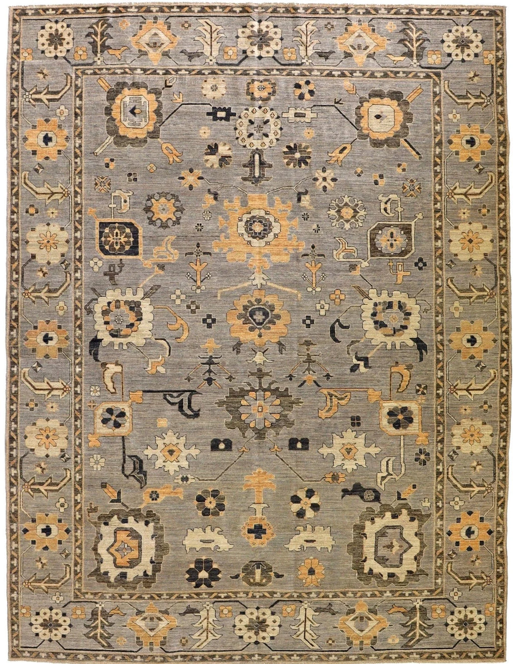 9x12 Oushak Turkish Traditional Rug