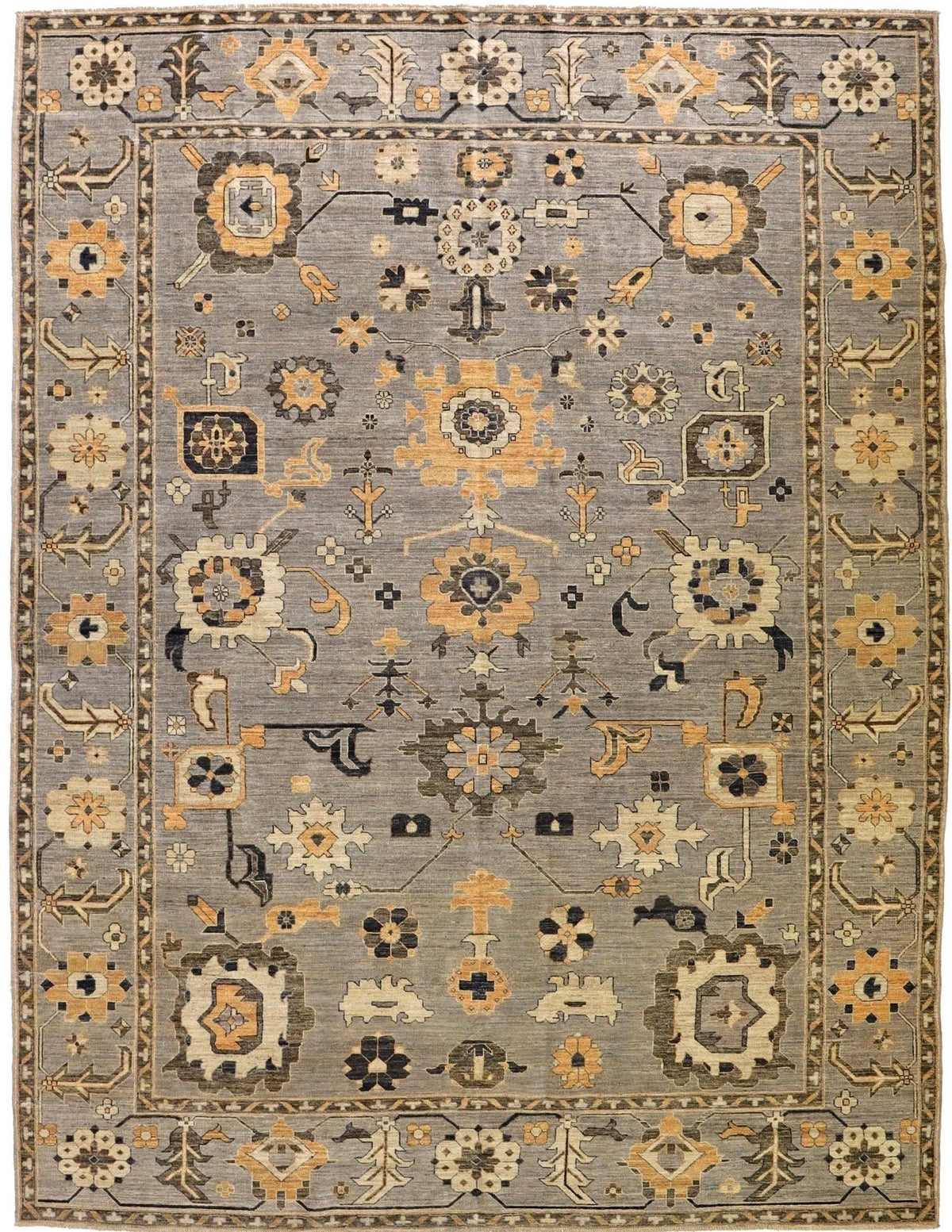 9x12 Oushak Turkish Traditional Rug