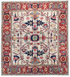 Square/Round Serapi Afghan Tribal Rug