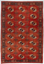 8x10 Salor Afghan Tribal Rug