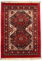 2'11"x3'11" Qashqaii, Tribal (Mah-bas)