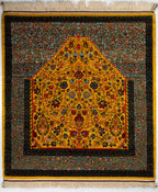 Square/Round Mehrab Persian Tribal Rug