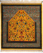 4'1"x4'5" Qashqaii, Tribal (Mehrab)