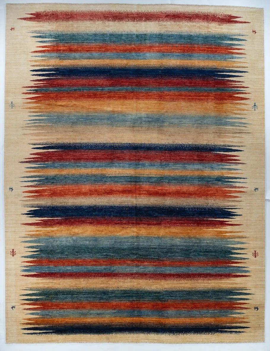 9x12 Gabbeh Afghan Modern Rug