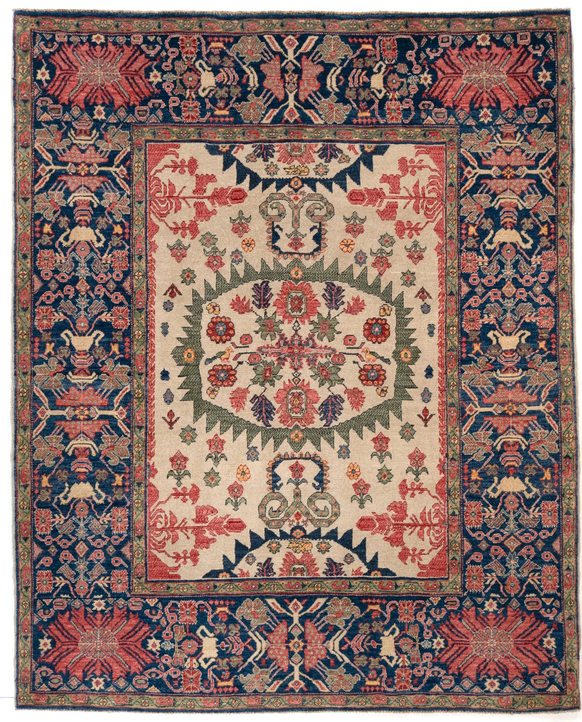 Square/Round Fereghan Afghan Tribal Rug