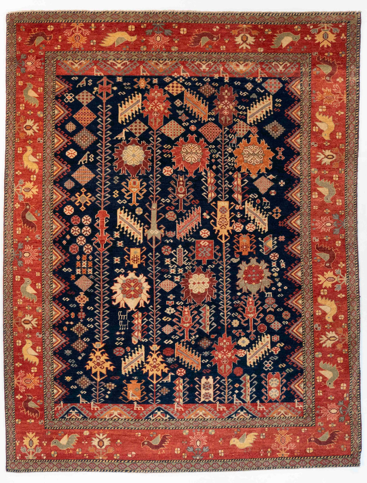 5x7 Qashqaii Afghan Tribal Rug