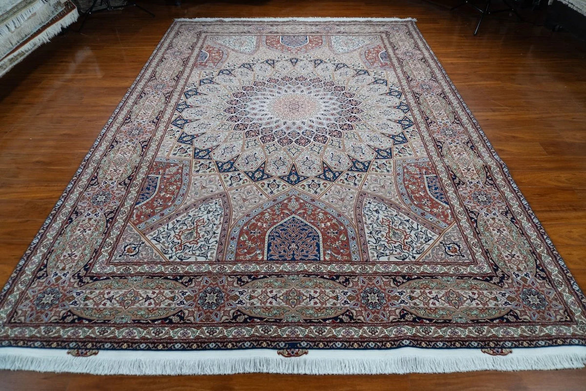 8'3"x11'7" Tabriz Gonbad