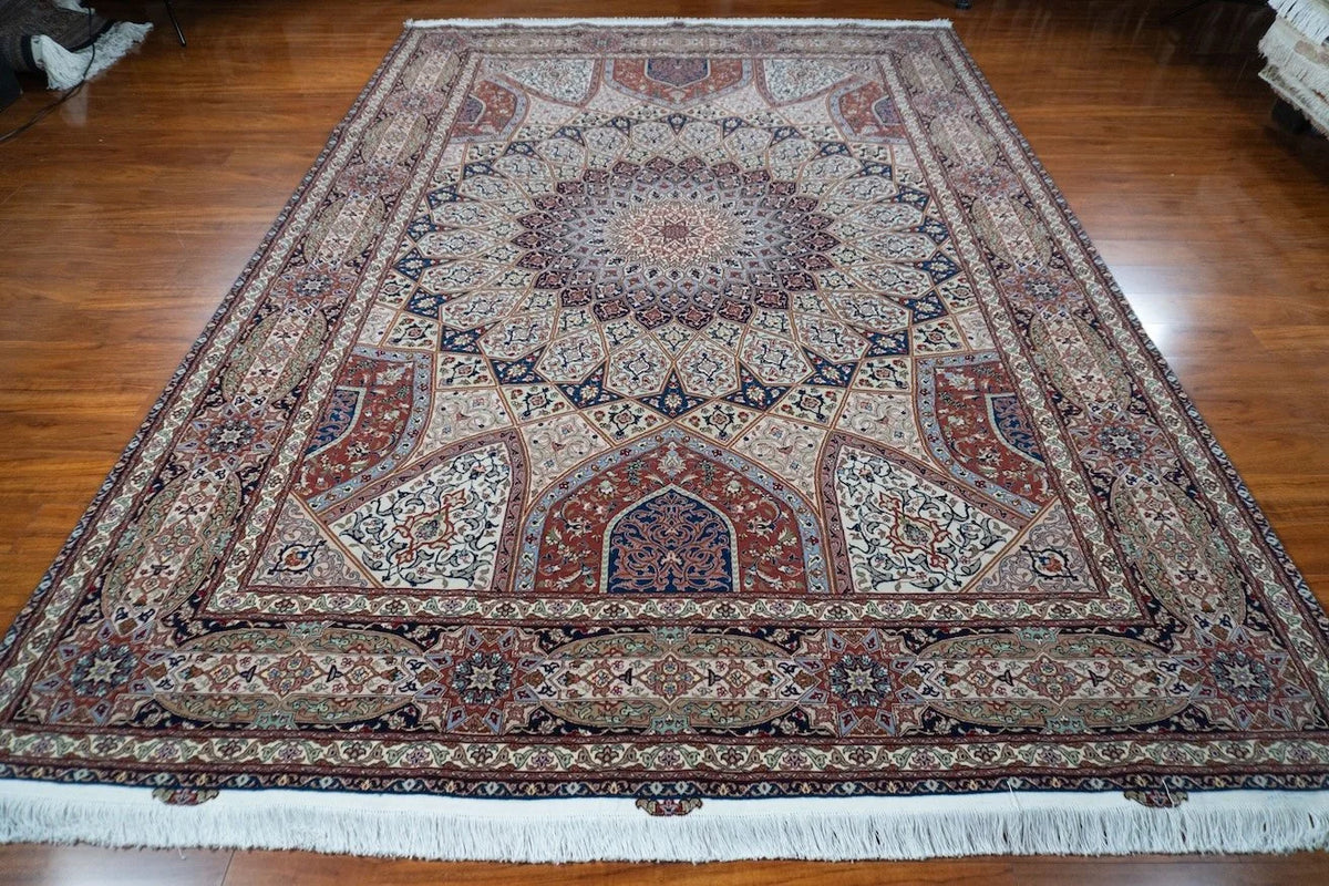 8'3"x11'7" Tabriz Gonbad