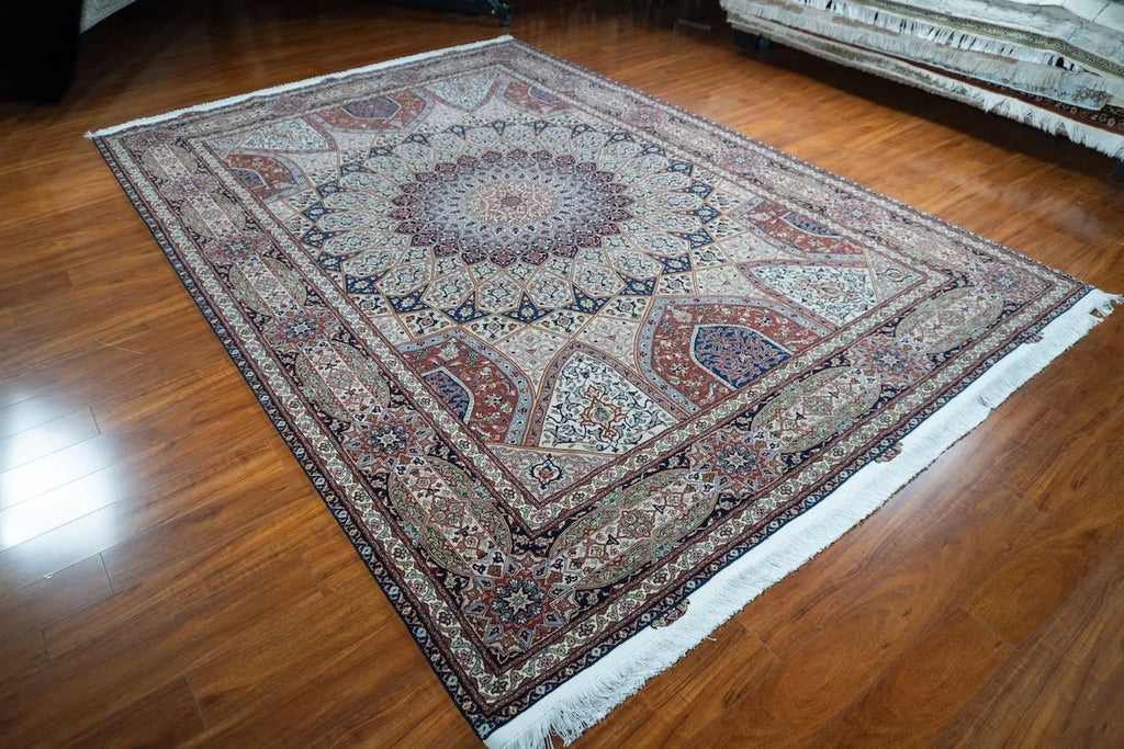 8'3"x11'7" Tabriz Gonbad