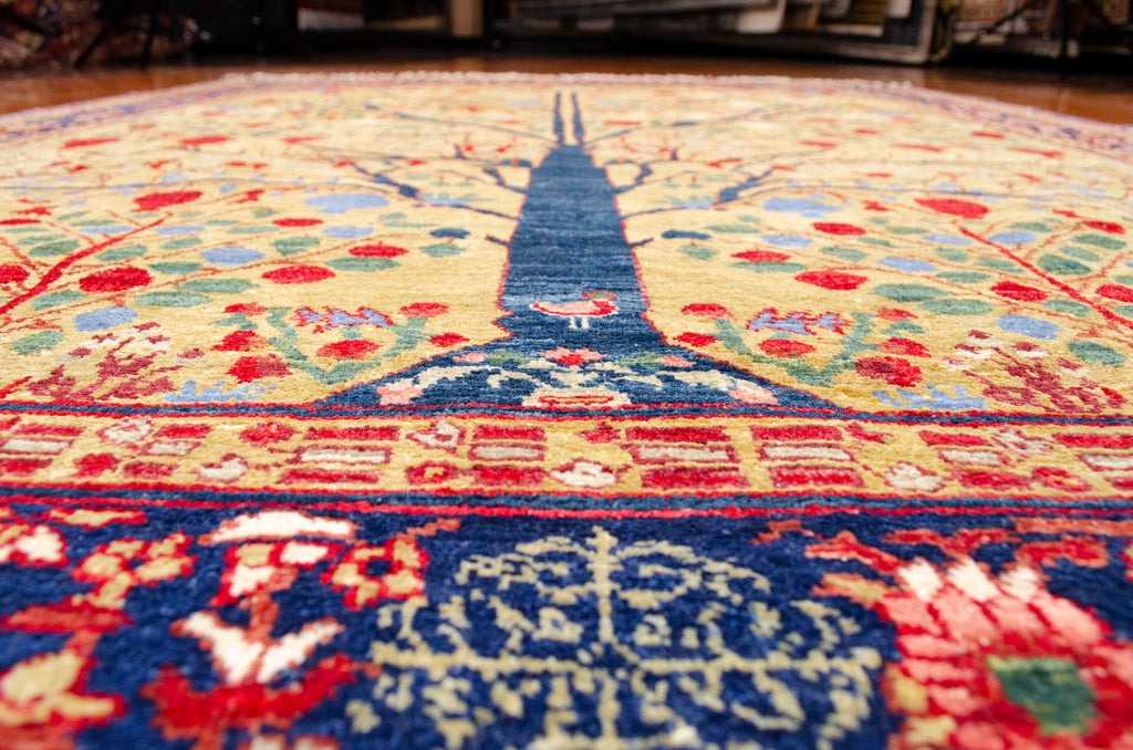 4'9"×6'3" Pomegranate, Tribal