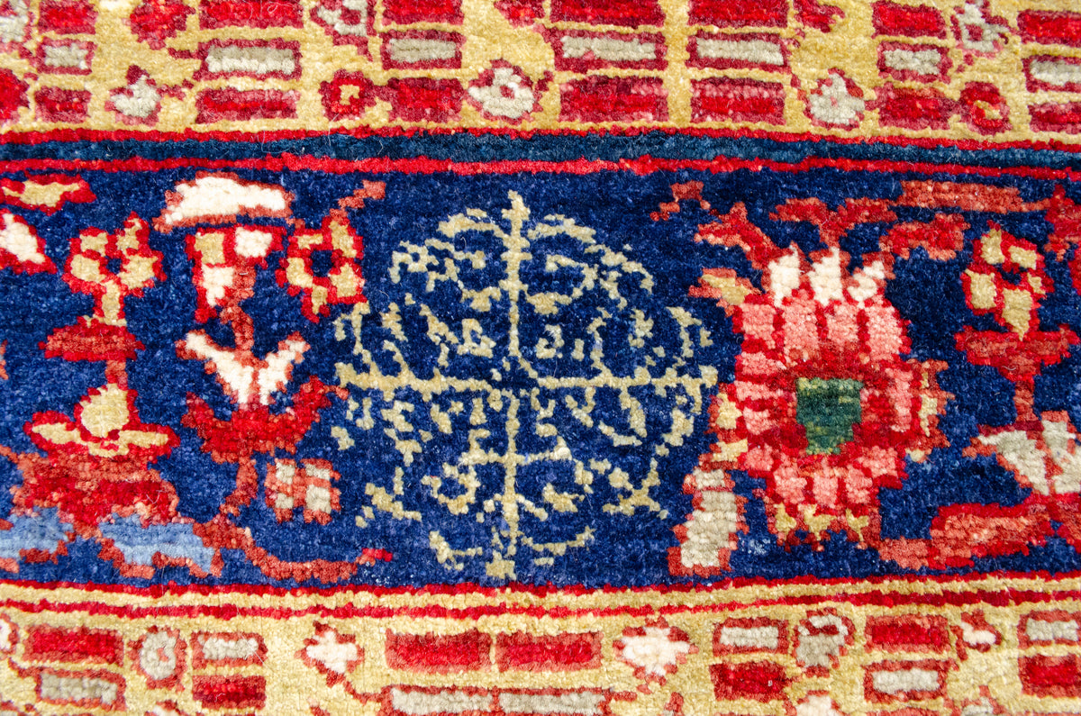 4'9"×6'3" Pomegranate, Tribal