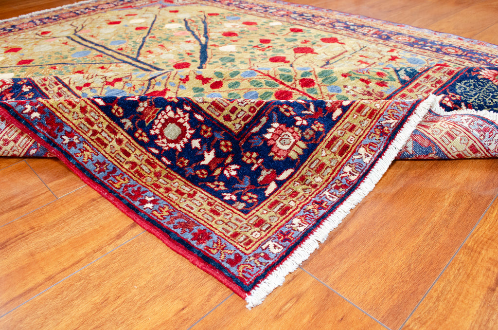 4'9"×6'3" Pomegranate, Tribal