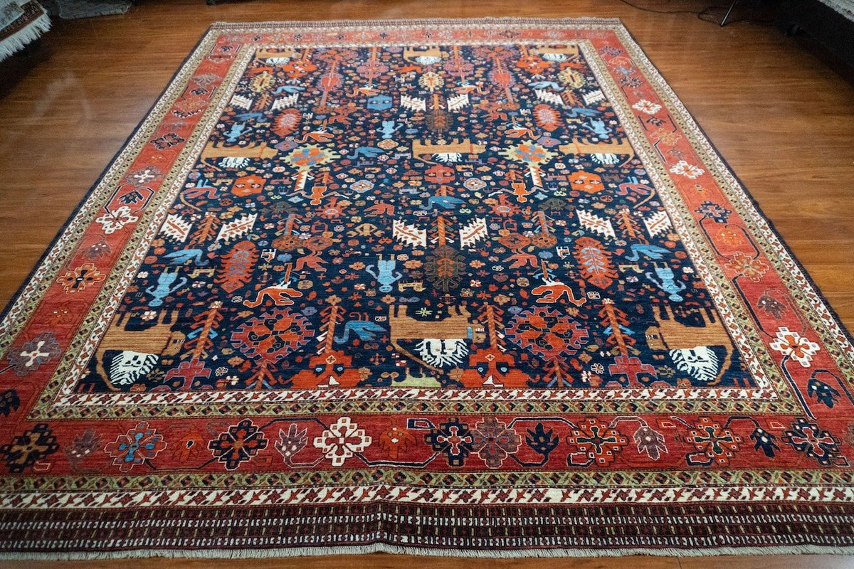 9'3"x11'10" Qashqaii, Tribal