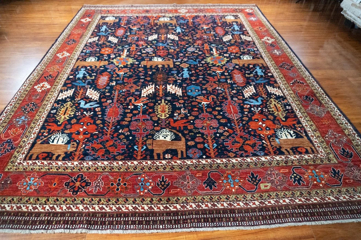 9'3"x11'10" Qashqaii, Tribal