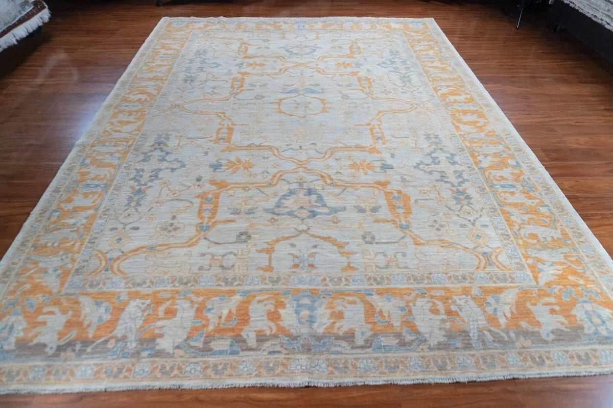 8'11"x12'2" Oushak, Tribal