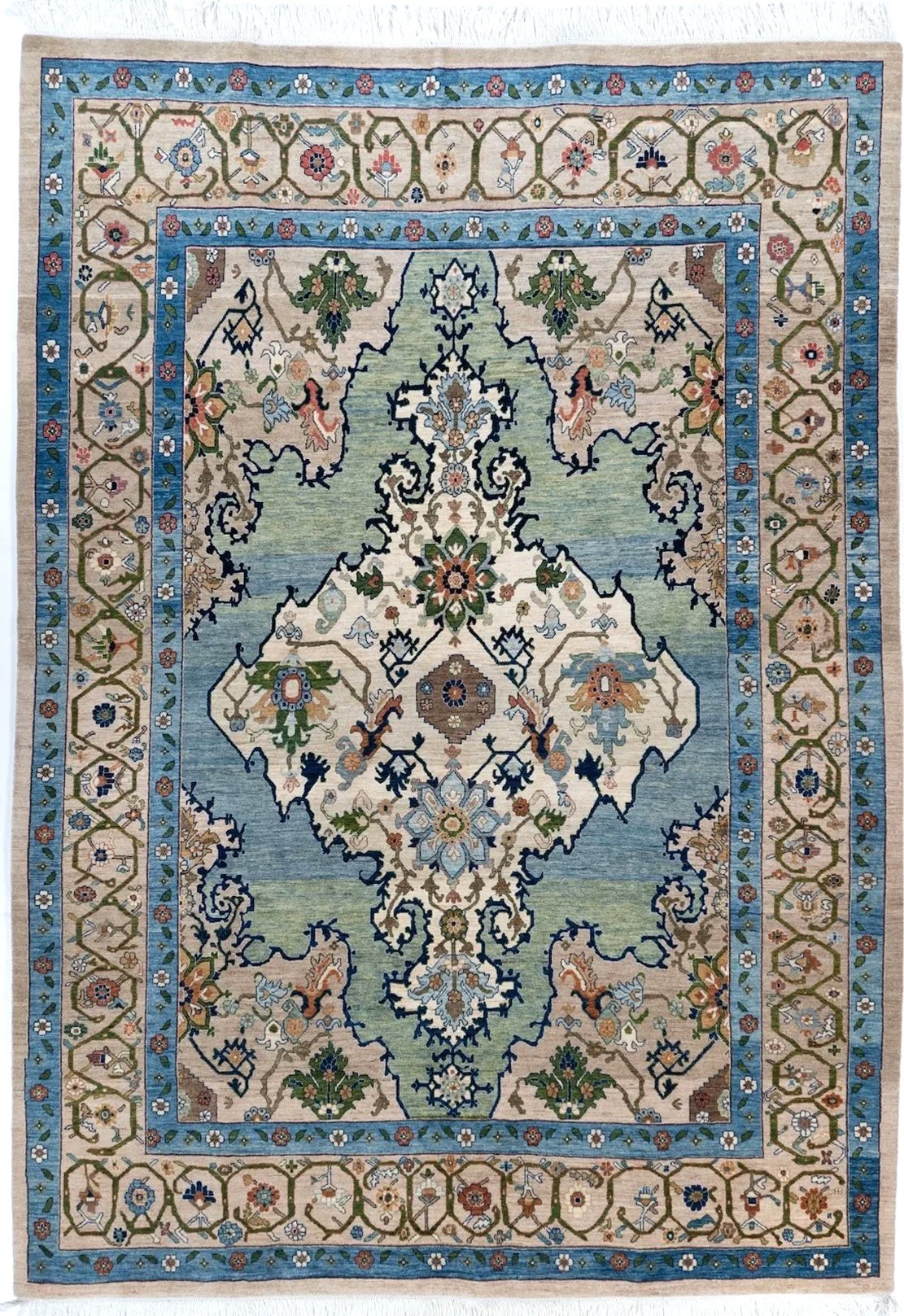 8x10 Senneh Persian Tribal Rug