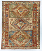 8x10 Kazak Afghan Tribal Rug