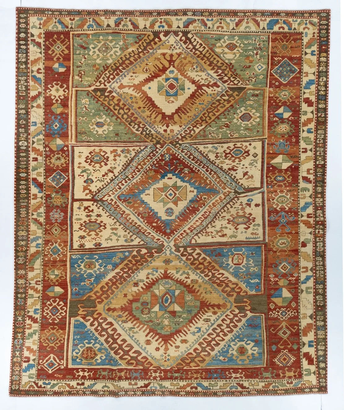8x10 Kazak Afghan Tribal Rug