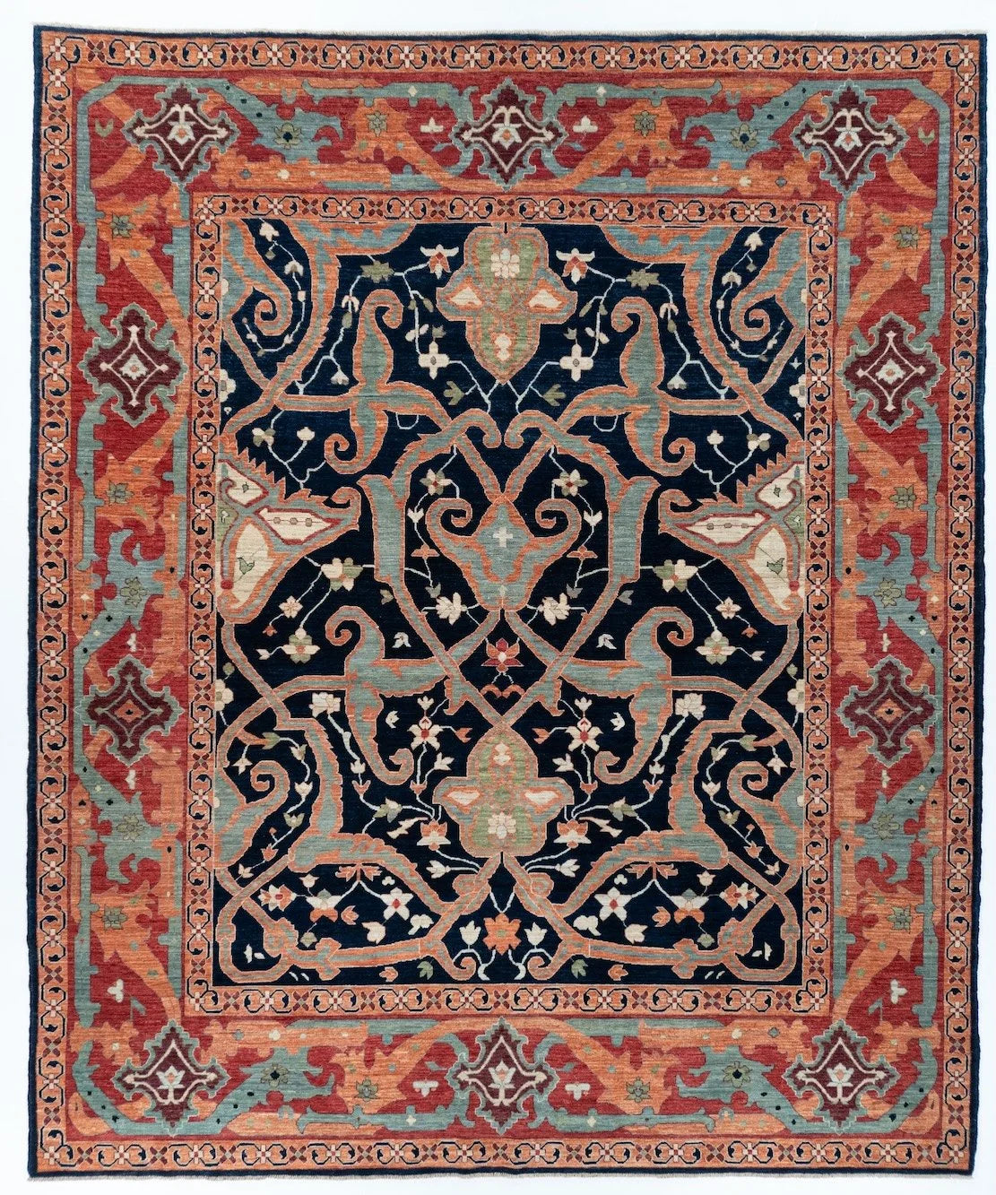 8x10 Bijar Afghan Tribal Rug