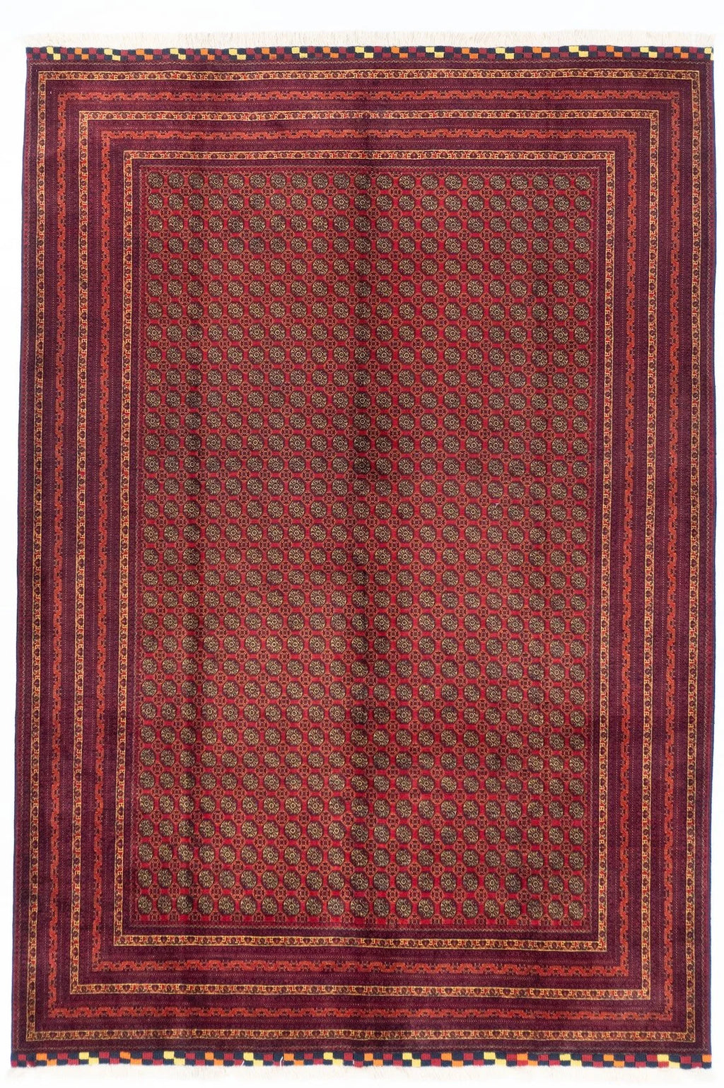 8x10 Turkmen Afghan Traditional Rug