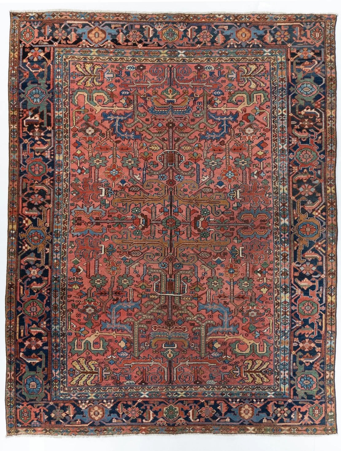 8x10 Heriz Persian Antique Rug