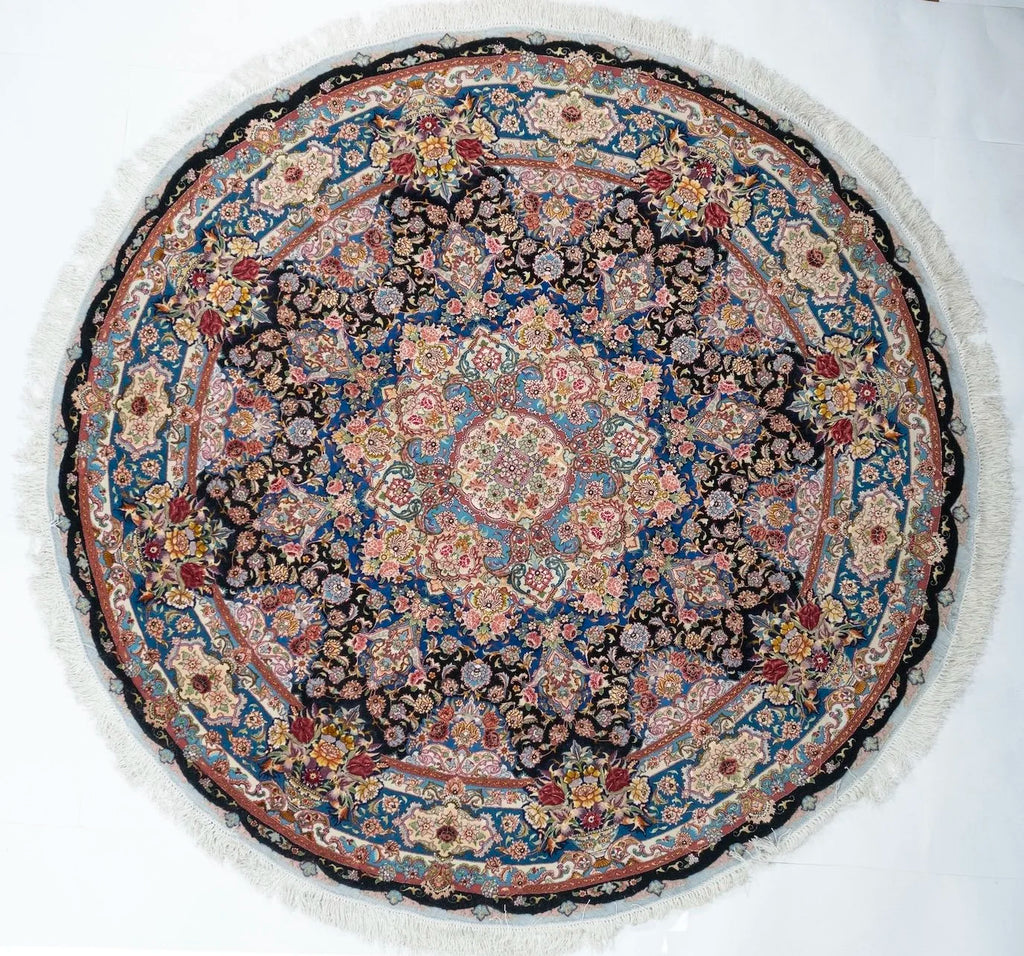 Square/Round Tabriz Persian Traditional Rug