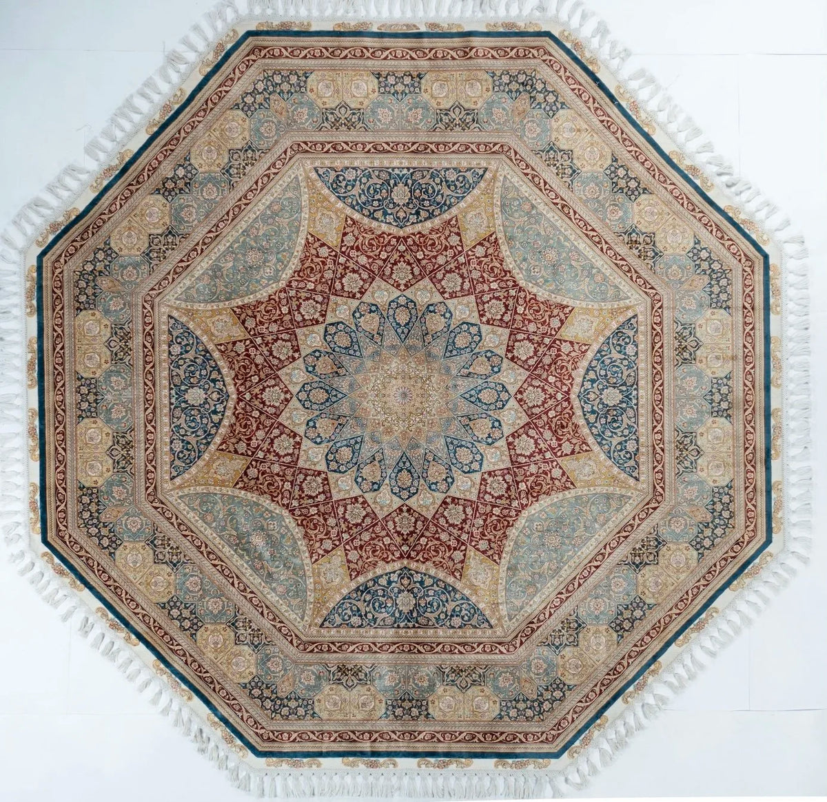 Square/Round Silk Chinese Traditional Rug