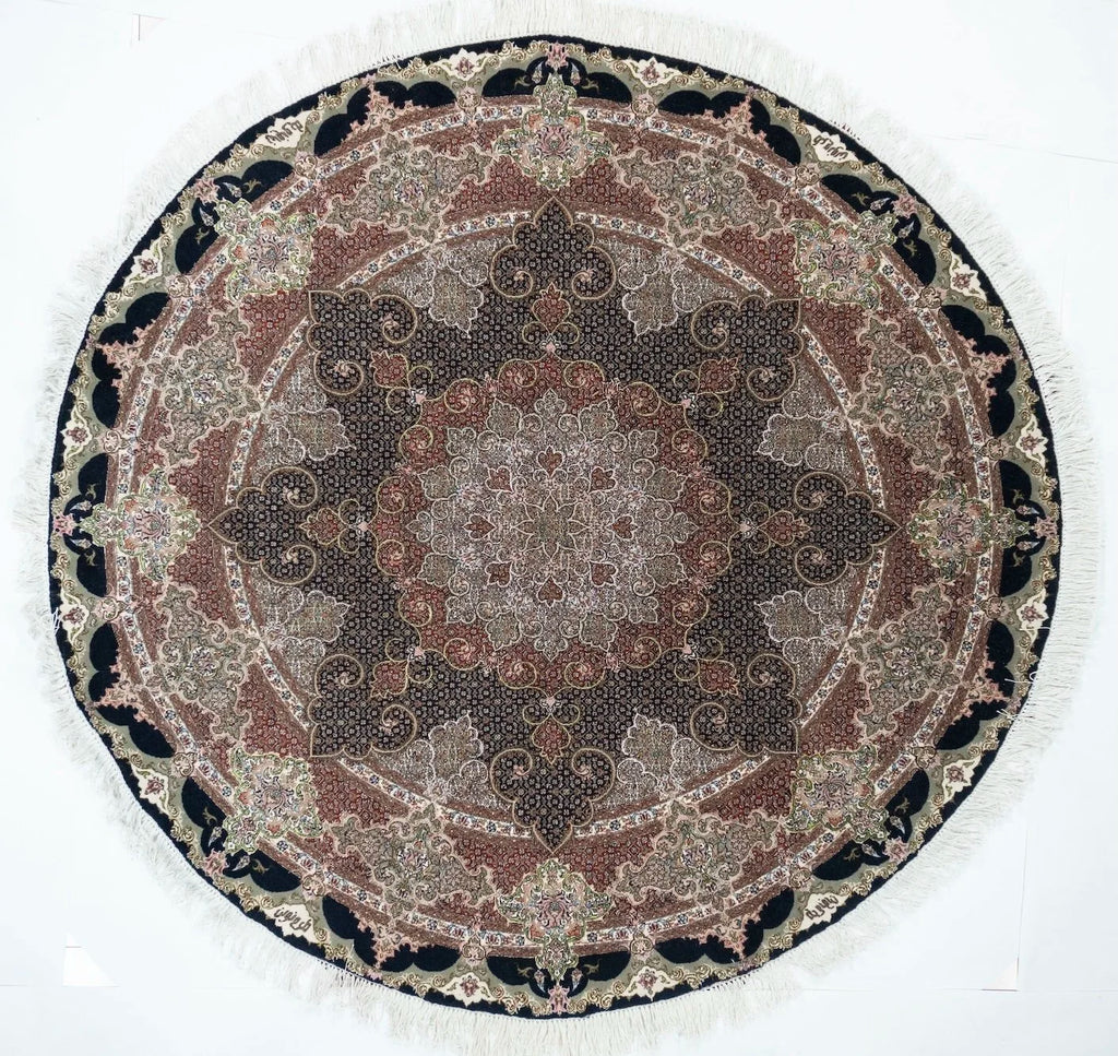 Square/Round Tabriz Persian Traditional Rug