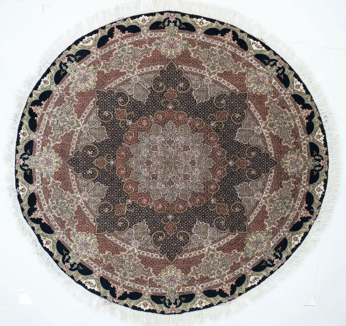 Square/Round Tabriz Persian Traditional Rug