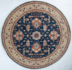 Square/Round Serapi Afghan Tribal Rug