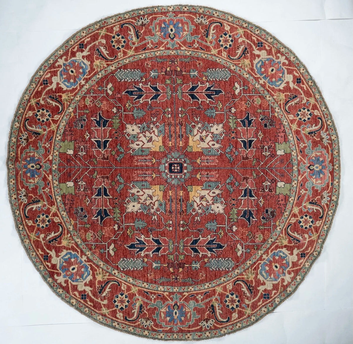 8x8 Serapi Afghan Tribal Rug