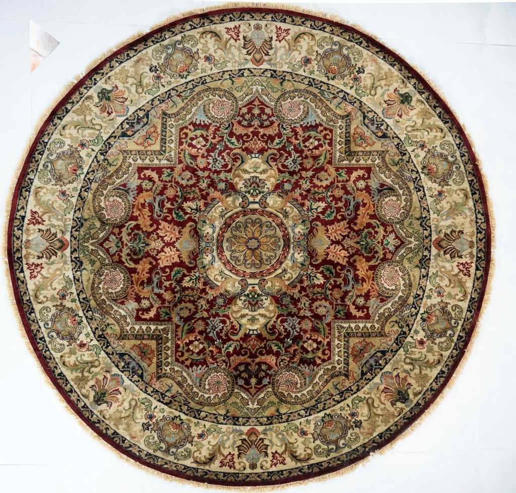 Square/Round Tabriz Indian Traditional Rug