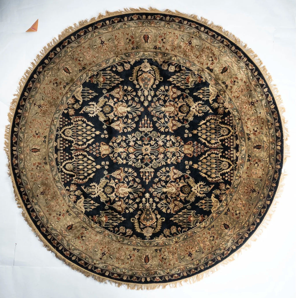 Square/Round Sarouk Indian Traditional Rug