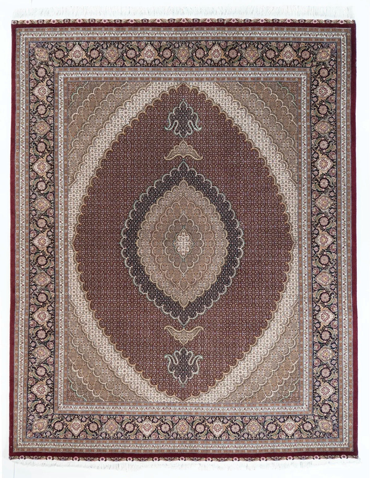 Square/Round Tabriz Persian Traditional Rug
