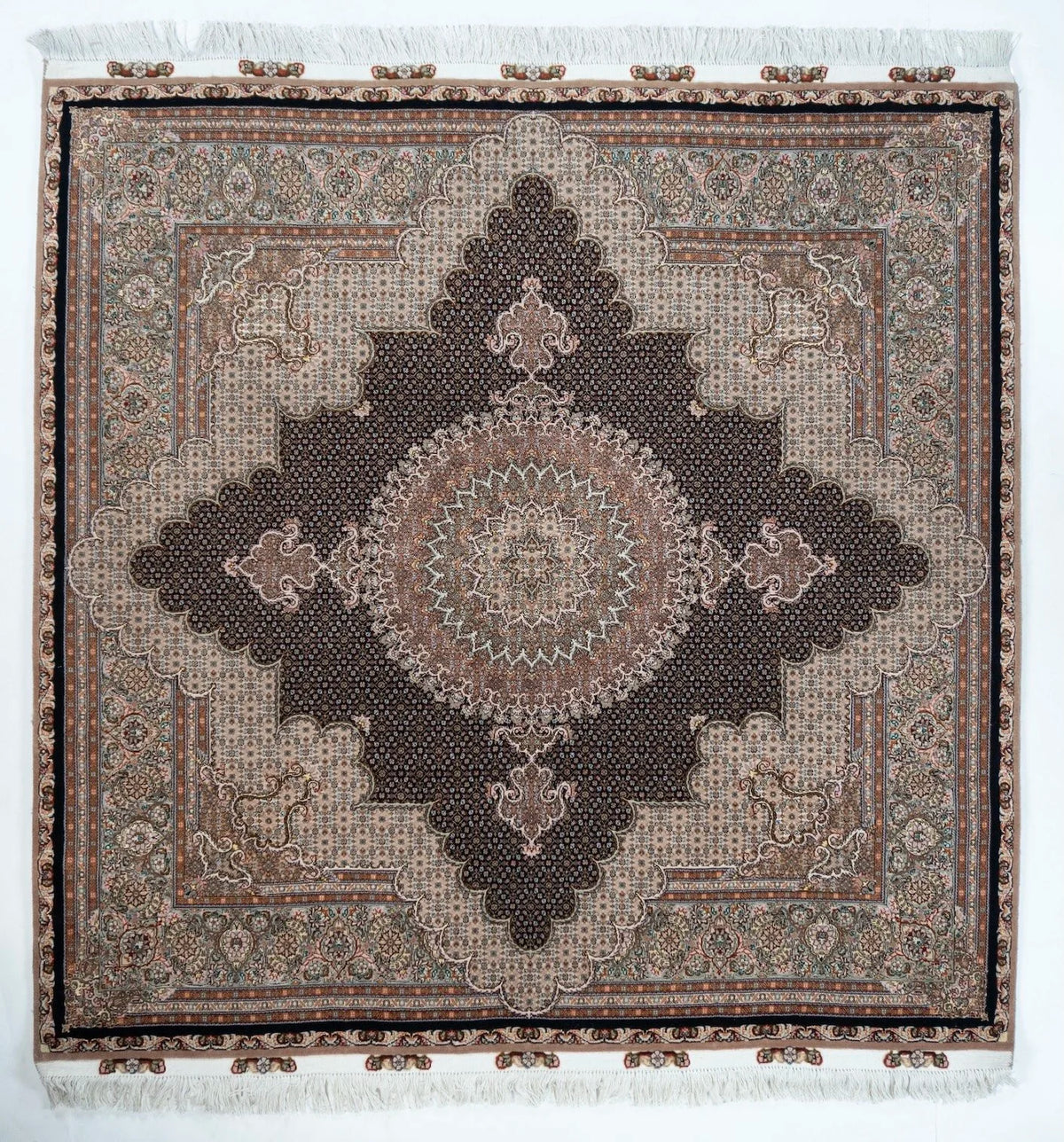 Square/Round Tabriz Persian Traditional Rug