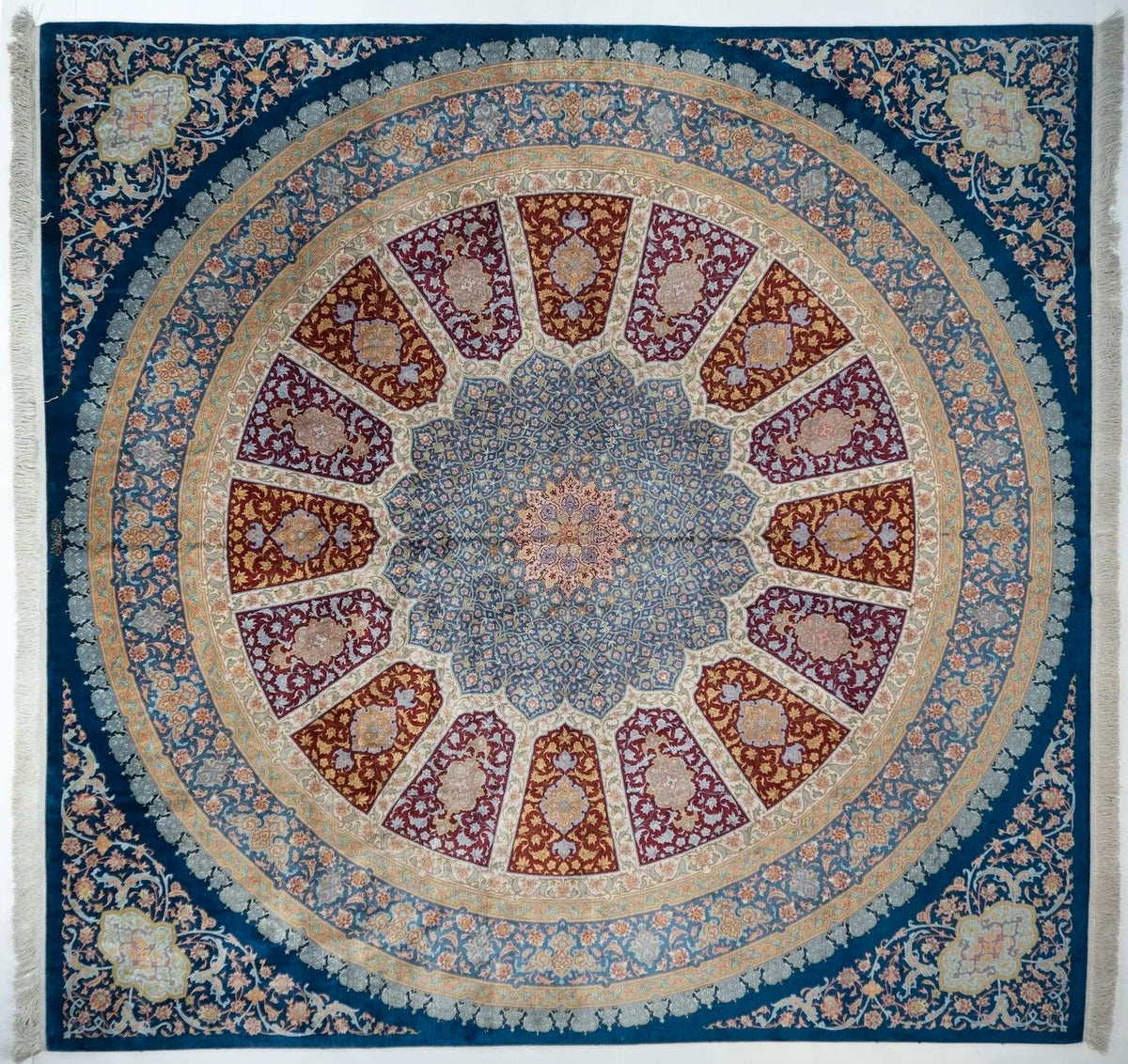 Square/Round Qum Persian Traditional Rug