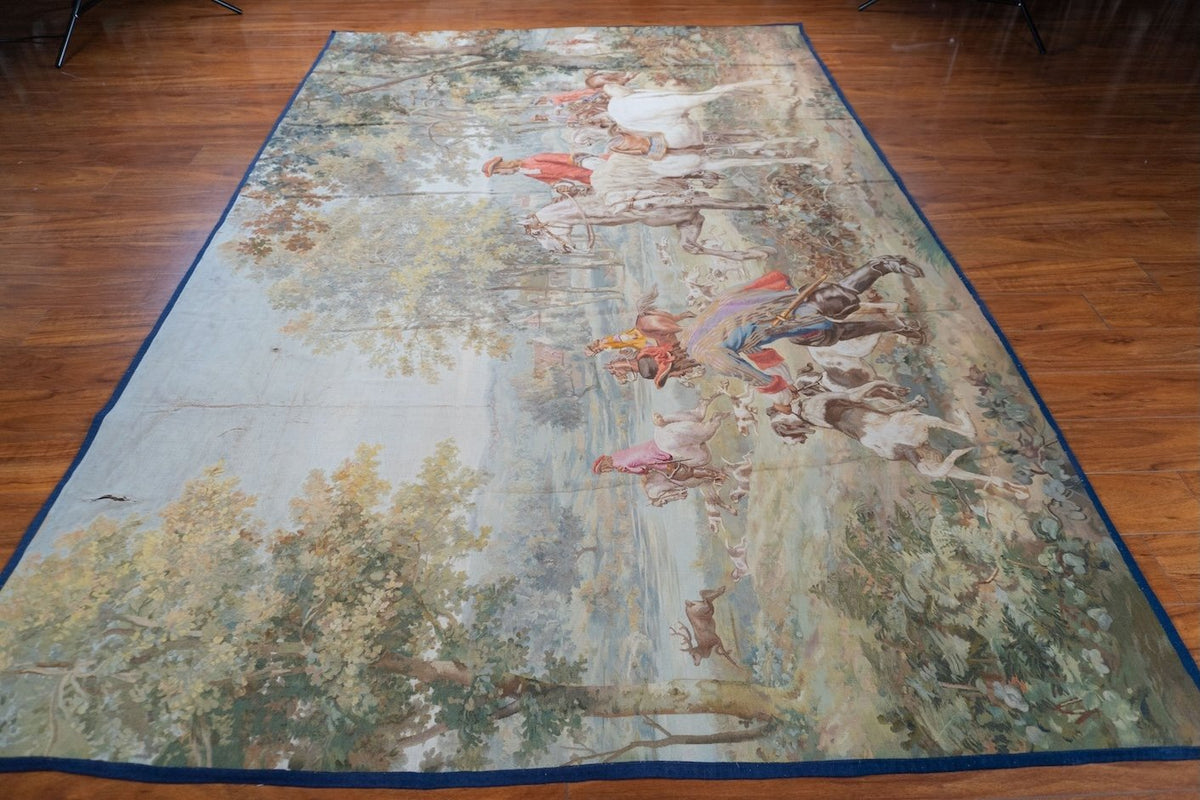 Antique Braquenie French Tapestry