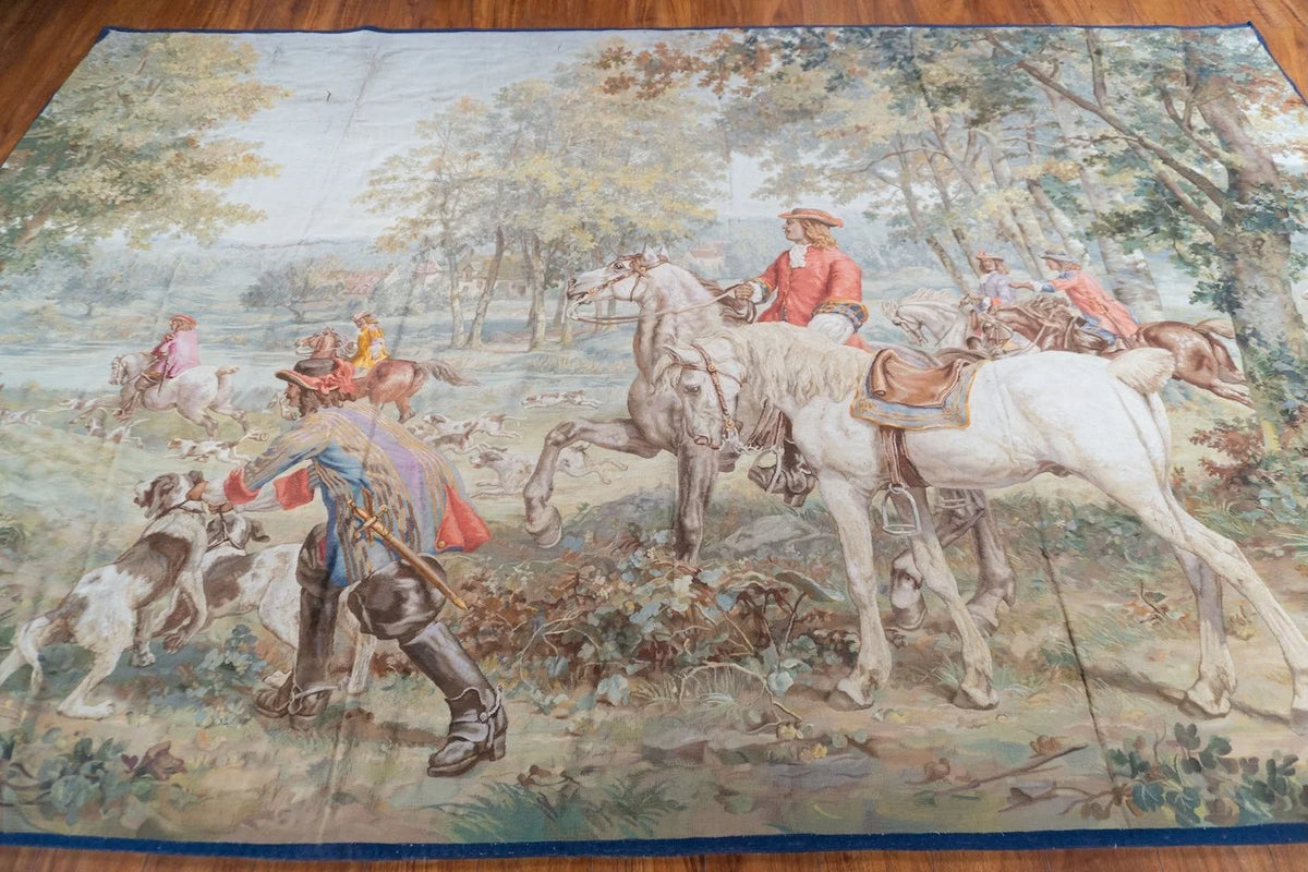 Antique Braquenie French Tapestry