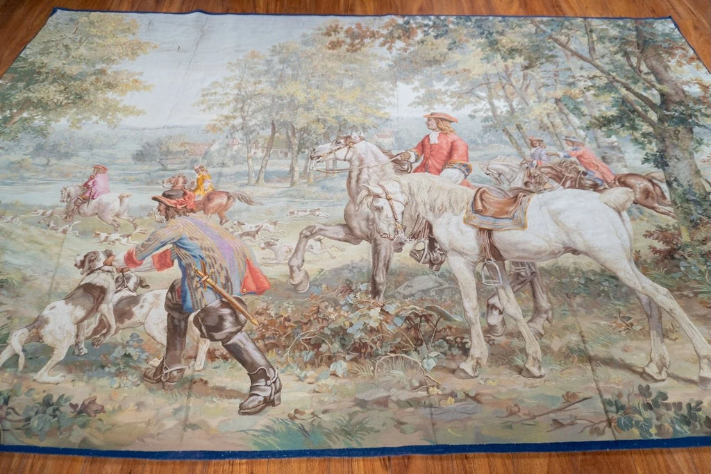 Antique Braquenie French Tapestry